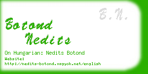 botond nedits business card